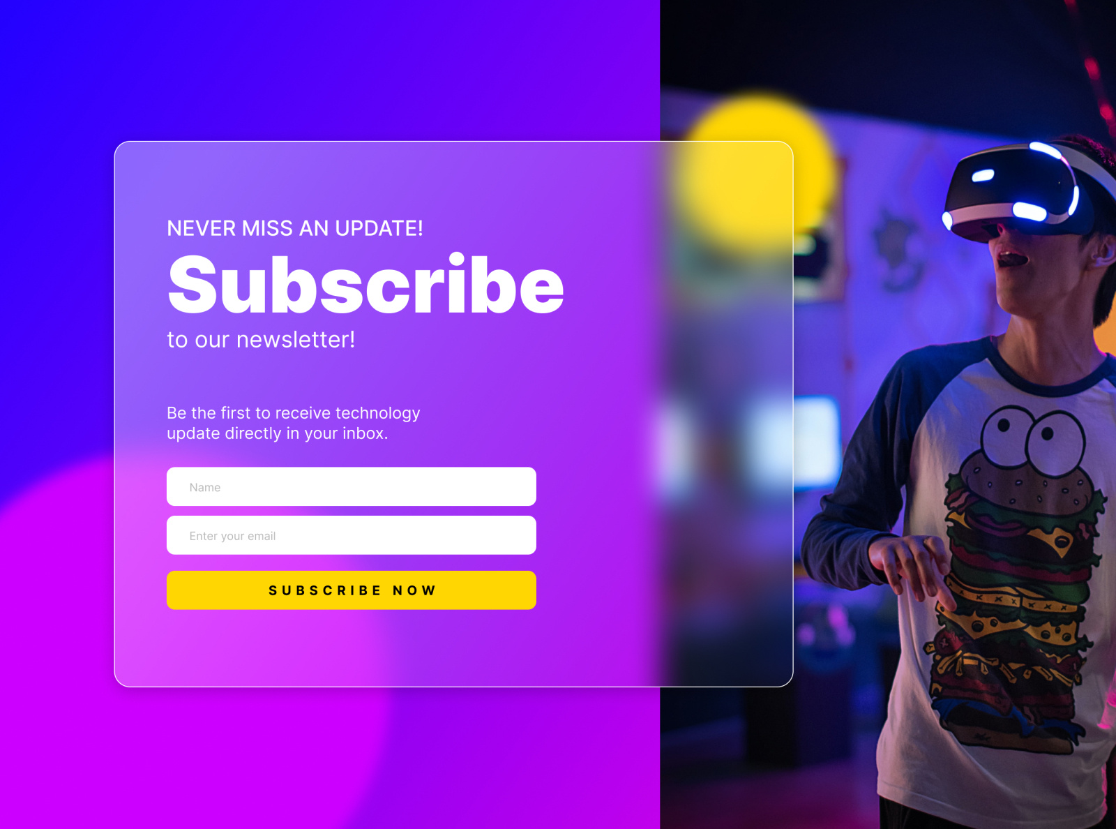 Subscribe Page. by Shiva Padival on Dribbble