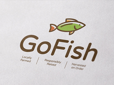 Gofish branding design icon identity illustration illustrator logo minimal typography vector