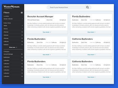 Job-seeker page redesigned clean creative dashboard job job-seeker portal simple