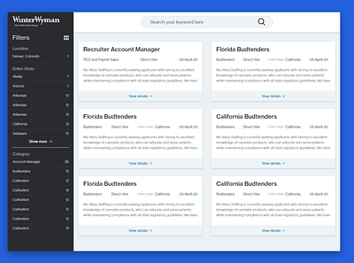Job-seeker page redesigned clean creative dashboard job job-seeker portal simple