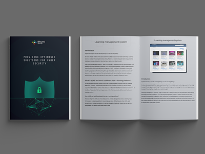 Brochure design for cyber security company brochure clean cool cyber cyber security illustration tech