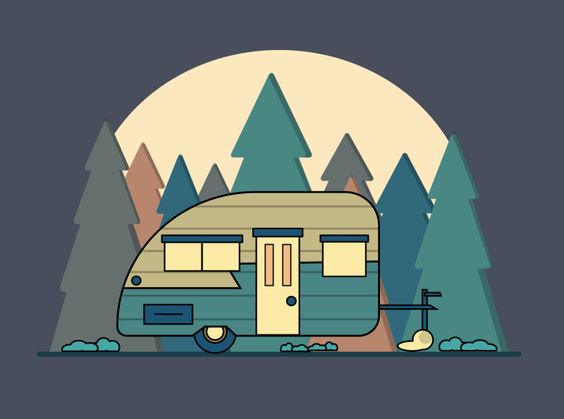 camper by Brianna Thibodeaux on Dribbble
