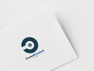 Crowd COntent logo logodesign modern simple wordmark