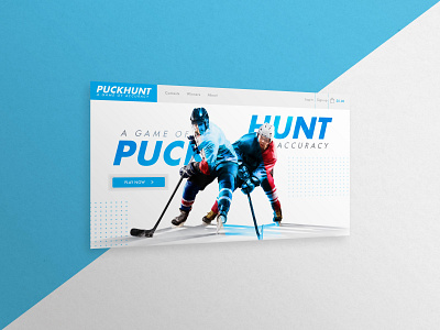 PuckHunt Game ⚽ design fungame game hockey puckhunt ui web website winner