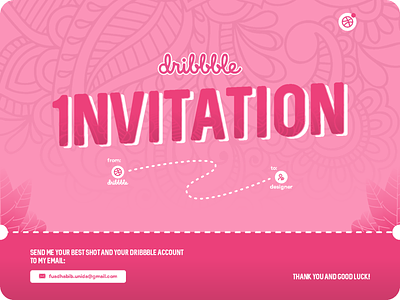 Dribbble invitation design dribbble dribbble best shot dribbble invite vector