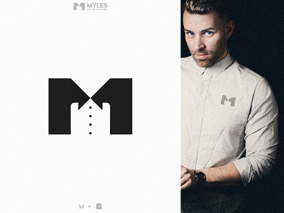 Logo design for Myles Tailors & Drapers brand identity branding fashion brand fashion logo logo m logo menswear minimalist