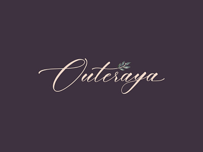 Outeraya art branding design flat graphic design logo minimal type typography vector