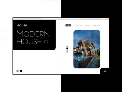 House 2 clean design flat minimal modern modern design modernism ui ux web web design webdesign website website concept website design