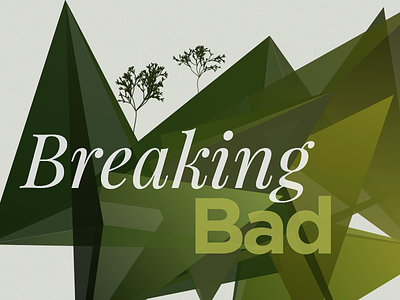 Breaking Bad illustration breaking bad gotham green illustrator meth tree typography vector