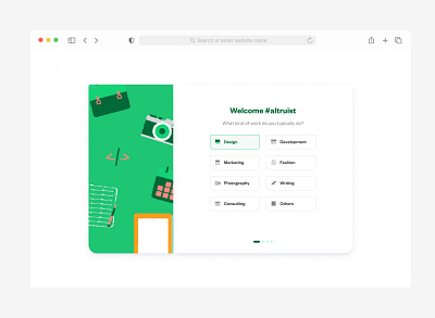 Onboarding a creative interface onboarding onboarding page product design sign up ui