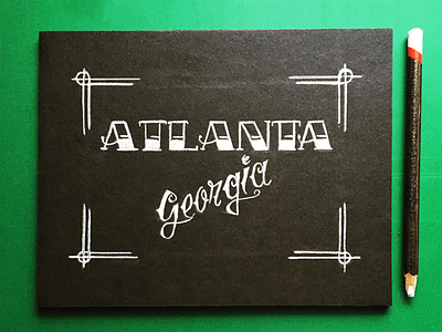 Atlanta, GA atlanta design hand lettering lettering