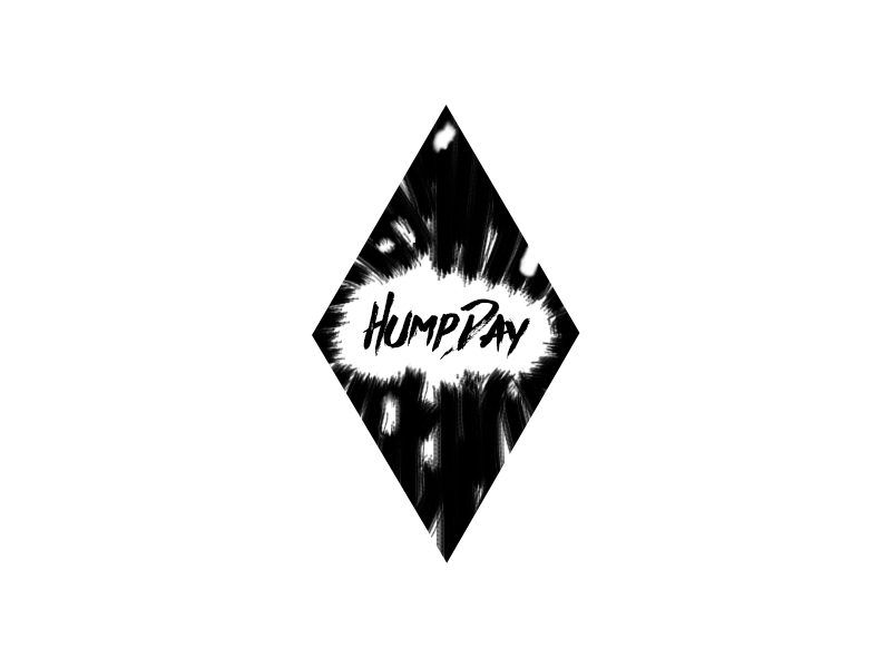 Humpday for fun graphic design lettering