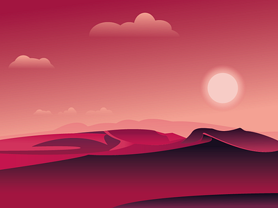 Desert adobe adobe illustrator design illustration illustrator landscape