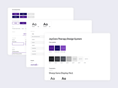 JayCare Style Guide design system healthcare minimalist modern style guide ui webdesign