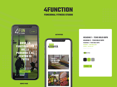 4function - Functional Fitness Studio Website design fitness functional training mobile sport ui ux web website