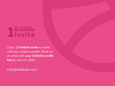 1 Dribbble invite Giveaway