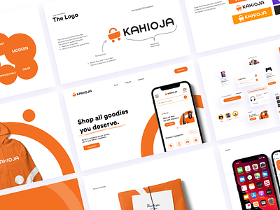 Kahioja E-commerce app branding design graphic design illustration logo typography ui ux vector