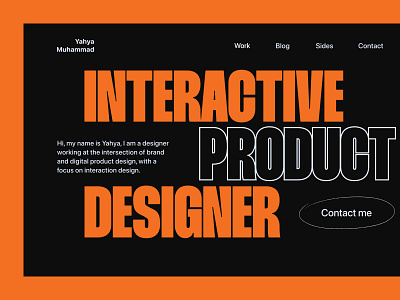 My personal Website exploration branding design graphic design typography ui ux