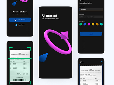 Hatakae app design illustration onboarding ui