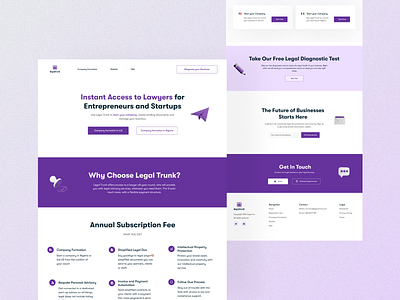 Legal Landing Page design legal ui web