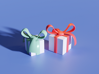 3D Gift Boxes 3d design