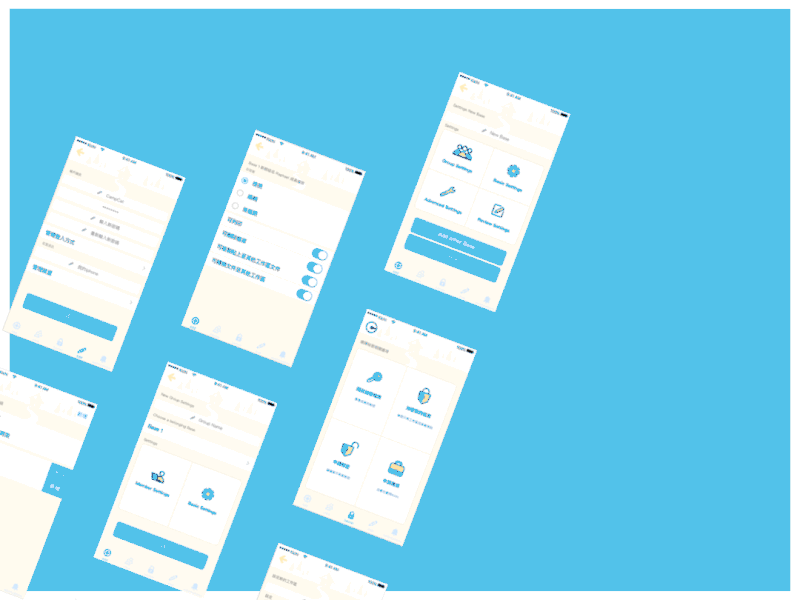 Kichi: Mobile UI Samples animated gif app design file manager icon illustration ui