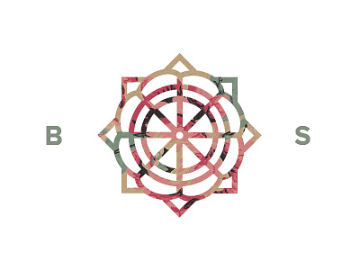 Mandala bs flower geometry logo mandala mark simple symbol