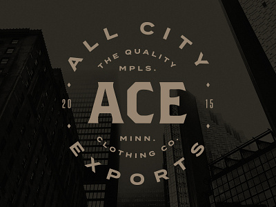 All City Exports Clothing Logo badge branding city clothing lifestyle logo minneapolis shirt streetwear