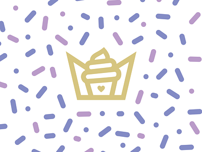 Royalty Cakes Logo bakery branding cake colorful crown cupcake identity illustration logo mark regal royalty
