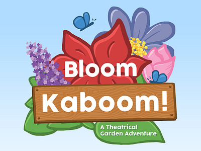 Bloom Kaboom blooming branding children cute design flower flowers flowers illustration illustration illustrator organic youthful