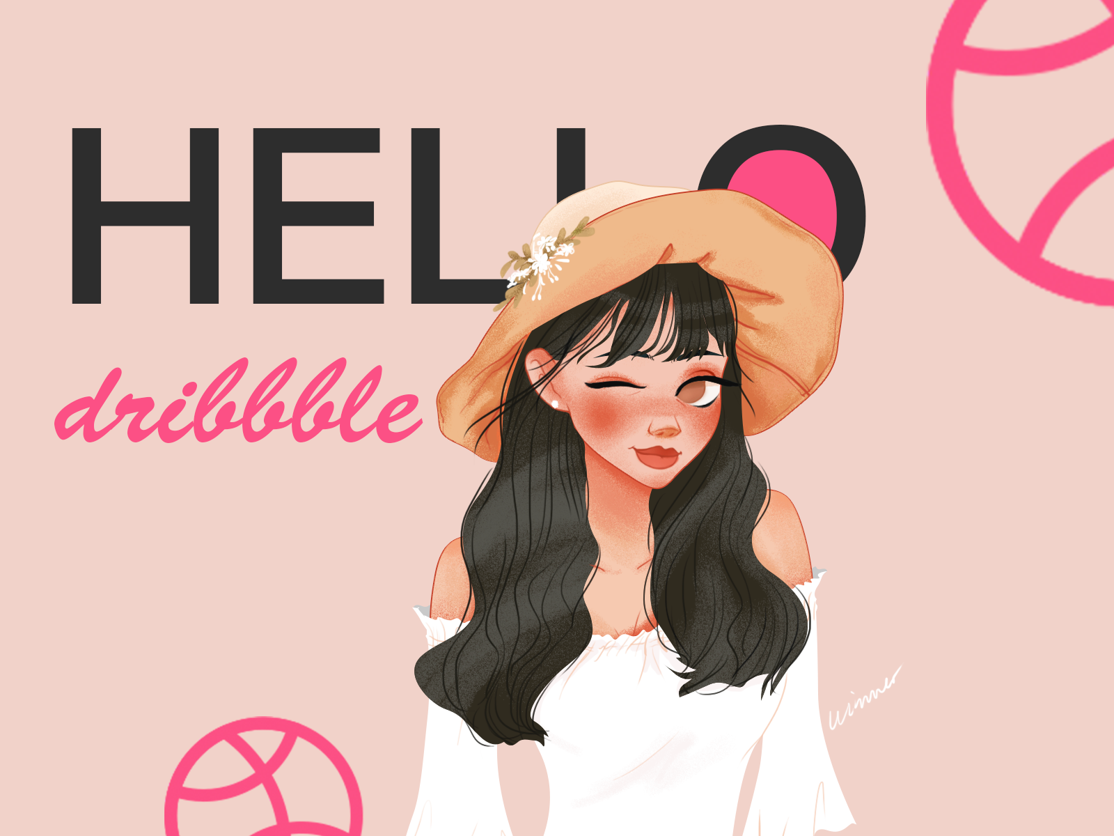 hello dribbble by winner on Dribbble