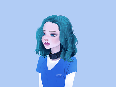 Polaris girl illustration
