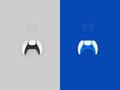 PS5 Joystick iCon app branding design gaming icon icons illustraion illustration illustrator joysticks minimal simplicity ui ux vector web