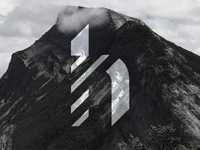 Monogram logomark monogram mountain