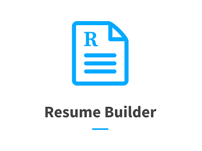 Logo for resume builder project. icon logo page source sans pro