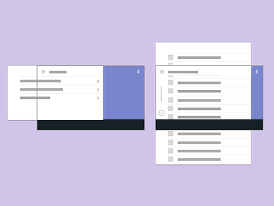 Drawer Menu and Lists Off-screen - Material Design android auto flat material design metaphor mobile sketch wireframe