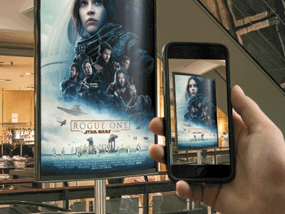 Star Wars AR Movie Poster Concept after effects android animation ar arcore arkit gif mobile starwars