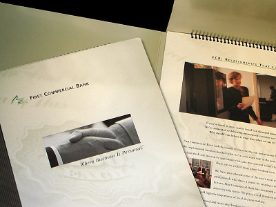 First Commercial Bank Brochure collateral corporate identity