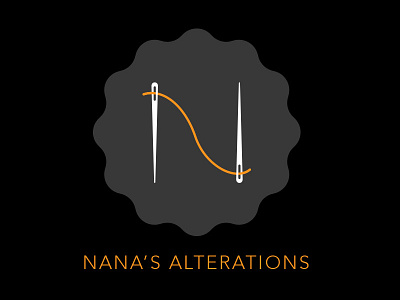 Nana's Alterations corporate identity logo