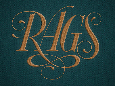Rags Embroidered logo