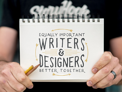 Equally Important, Better Together designers illustration quote slogan storyhook typography writers