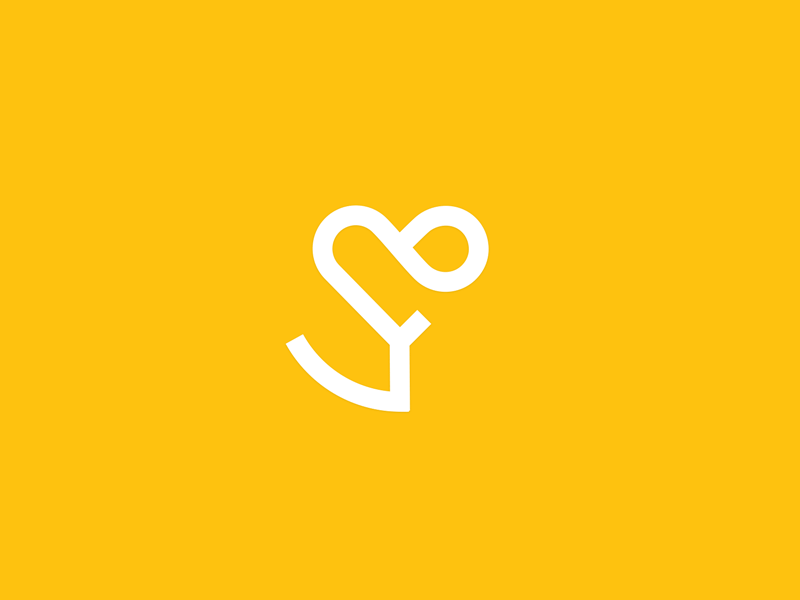Living Lyfe Logo Animation animation heart infinity letter logo mark non-profit simple smart yazidi yezidi