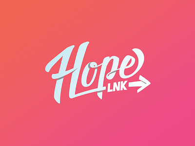 HopeLNK Logo brand hope lincoln lnk logo mental-health movement nonprofit script