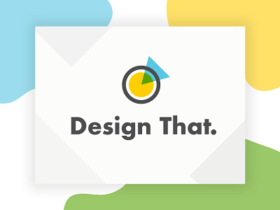 Design That. Logo abstract arrow blend mode circle community design futura illustration logo mark yellow