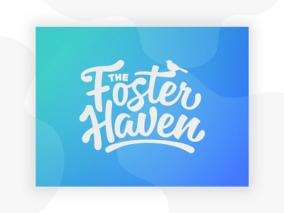 The Foster Haven logo bird brand foster care fun haven kids kind logo nonprofit safety typogaphy