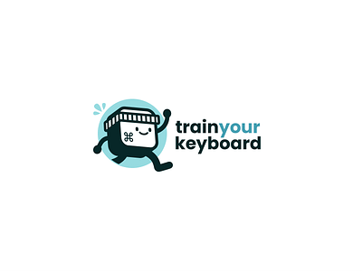 Train Your Keyboard branding illustration logo