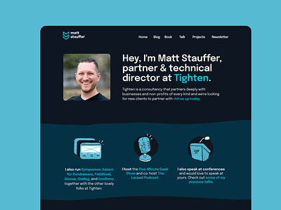 Matt Stauffer website branding design illustration logo ui