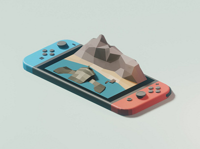 Nintendo Diorama 3d blender blender3d diorama illustration nintendo nintendo switch nintendoswitch