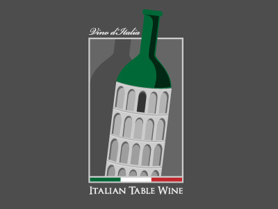 Dribbble 58 italian wine wine label