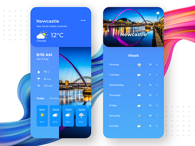 Weather design Ui app concept#1